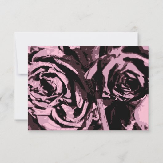 Carte De Remerciements Juste quelques Roses (Devant)