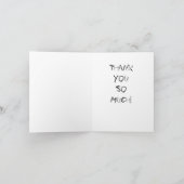 CARTE DE REMERCIEMENTS JUSTE RECHERCHÉ POUR DIRE… (Intérieur)