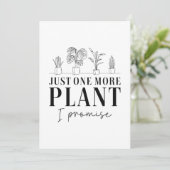 Carte De Remerciements Juste un Plante de plus (Debout devant)