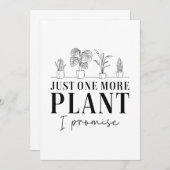 Carte De Remerciements Juste un Plante de plus (Devant / Derrière)