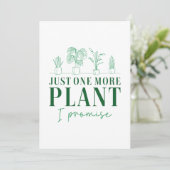 Carte De Remerciements Juste un Plante de plus (Debout devant)