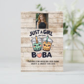 Carte De Remerciements Juste une fille qui aime Boba (Debout devant)