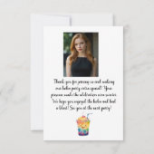 Carte De Remerciements Juste une fille qui aime Boba (Dos)