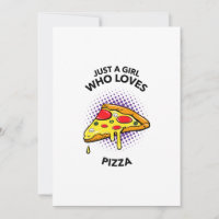 Juste une fille qui aime la pizza drôle de nourrit
