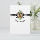 Carte De Remerciements Juste une note rapide à dire Bonjour (Debout devant)