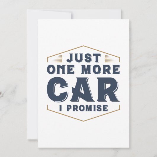 Carte De Remerciements Juste une voiture de plus (Devant)