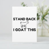 Carte De Remerciements J'Y Vais (Debout devant)