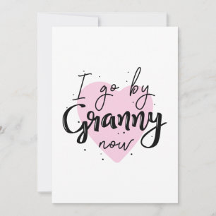 Carte De Remerciements J'Y Vais Maintenant, Granny