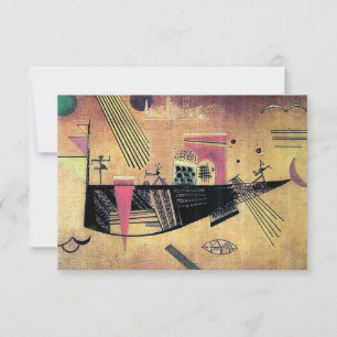 Carte De Remerciements Kandinsky - Capricieux, peinture célèbre,