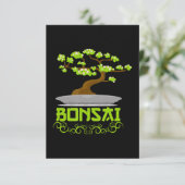 Carte De Remerciements Kanji de Bonsai Tree (Debout devant)
