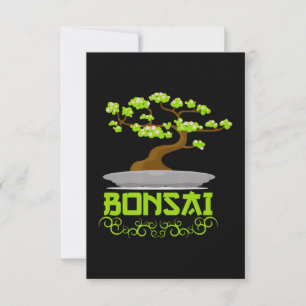 Carte De Remerciements Kanji de Bonsai Tree