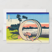 Carte De Remerciements Katsushika Hokusai - Fujimigahara, province d'Owar (Devant)