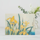 Carte De Remerciements Katsushika Hokusai - Grasshopper et Iris (Debout devant)