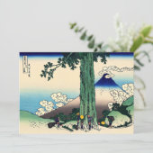 Carte De Remerciements Katsushika Hokusai - Passe Mishima dans la provinc (Debout devant)