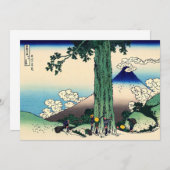 Carte De Remerciements Katsushika Hokusai - Passe Mishima dans la provinc (Devant / Derrière)