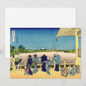 Carte De Remerciements Katsushika Hokusai - Salle de Sazai, Temple 500 Ra (Devant / Derrière)