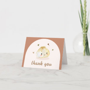 Carte De Remerciements Kawaii Boho Arch Baby shower chinois de dumping