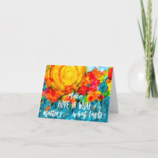 Carte De Remerciements Kawaii Sunrise Hope Lovitude (Devant)