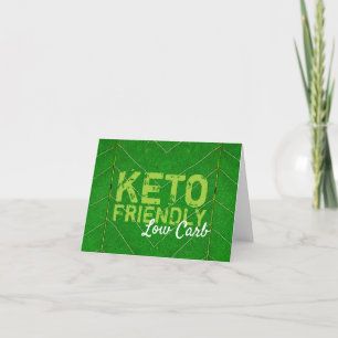 Carte De Remerciements Keto Friendly Low Carb