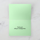 Carte De Remerciements Key Lime Pie citron aigre tarte dessert tranche gr (Intérieur)