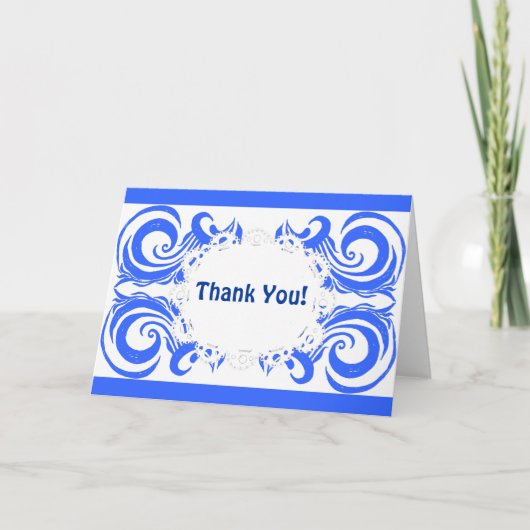 Carte De Remerciements Khokhloma Exotique (Devant)