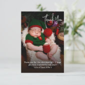 Carte De Remerciements Kids Photo Christmas (Debout devant)