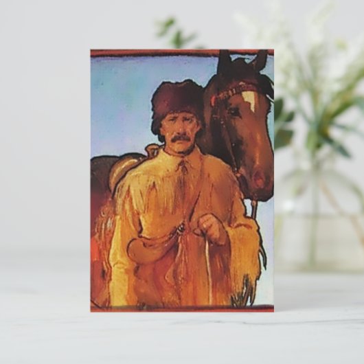 Carte De Remerciements “Kit Carson - Pathfinder” by Gerald Cassidy (Debout devant)