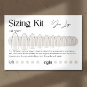 Carte De Remerciements Kit de dimensionnement Presse-on ongles Moderne