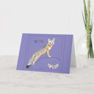 Carte De Remerciements Kit Fox