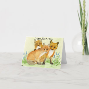 Carte De Remerciements Kits Fox