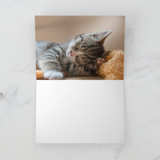 Carte De Remerciements Kitten (Intérieur)