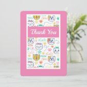 Carte De Remerciements Kitty Cat (Debout devant)