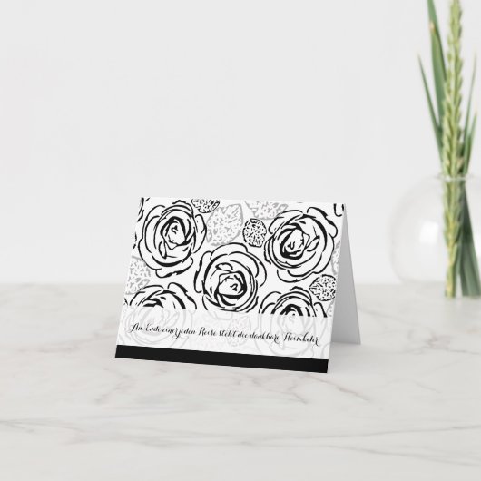 Carte De Remerciements Kondolenzkarte Danke (Devant)