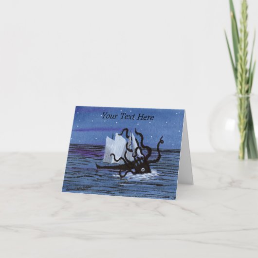 Carte De Remerciements Kraken (Devant)