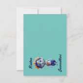 Carte De Remerciements Krishna Janmashtami muqueuse bleue (Dos)