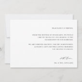 Carte De Remerciements KRISTEN Minimalist 3 Mariage photo (Dos)