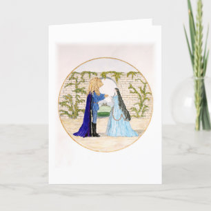 Carte De Remerciements "La beauté et la bête"