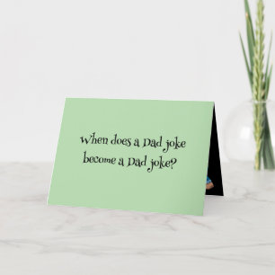 Carte De Remerciements La blague papa devient une blague papa - Fête des