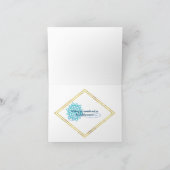 Carte De Remerciements La chaleur des vacances (Intérieur)