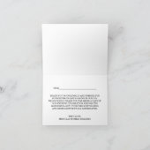 Carte De Remerciements La collection de mariage par avion moderne (Intérieur)