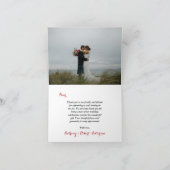 Carte De Remerciements La collection de mariages chic moderne Luxe - Rose (Intérieur)