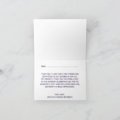 Carte De Remerciements La collection de Mariages d'Ancres nautiques Red & (Intérieur)