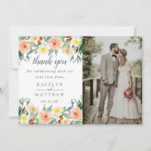 Carte De Remerciements La collection de Mariages Spring Blossoms (Devant)