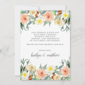 Carte De Remerciements La collection de mariages The Spring Blossoms (Dos)