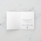 Carte De Remerciements La collection Mariage de Burlap du phare nautique (Intérieur)