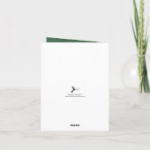 Carte De Remerciements La Collection Mariage Verdure & Or (Dos)