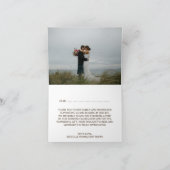 Carte De Remerciements La collection rustique de mariage Starfish Beach (Intérieur)