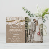 Carte De Remerciements La collection rustique de mariage Starfish Beach P (Debout devant)