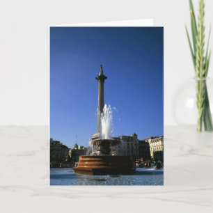 Carte De Remerciements La colonne de Nelson à Trafalgar Square
