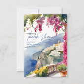 Carte De Remerciements La côte amalfitaine Méditerranéenne (Devant)